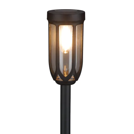 Lampy-solarne - lampka solarna pochodnia oświetlenie solarne do ogródka ciepłe eko1453 eko-light 