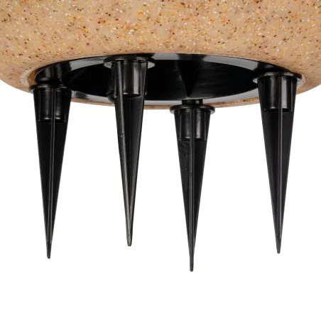 Lampy-kule-ogrodowe - kula ogrodowa terrakota 50cm 230v lampa wbijana do ogrodu na prąd stono kanlux 