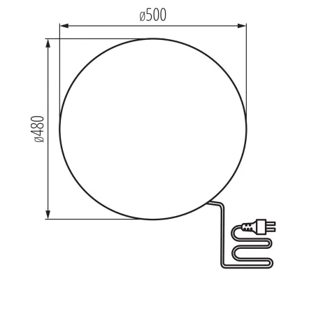 Lampy-kule-ogrodowe - kula ogrodowa terrakota 50cm 230v lampa wbijana do ogrodu na prąd stono kanlux 