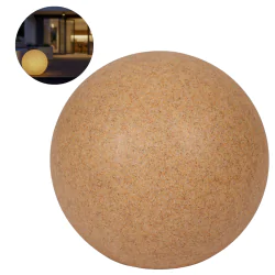 Lampy-kule-ogrodowe - kula ogrodowa terrakota 50cm 230v lampa wbijana do ogrodu na prąd stono kanlux