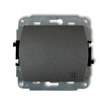 Wylaczniki-krzyzowe - włącznik krzyżowy grafitowy z piktogramem do ramek trend karlik 11wp-6 