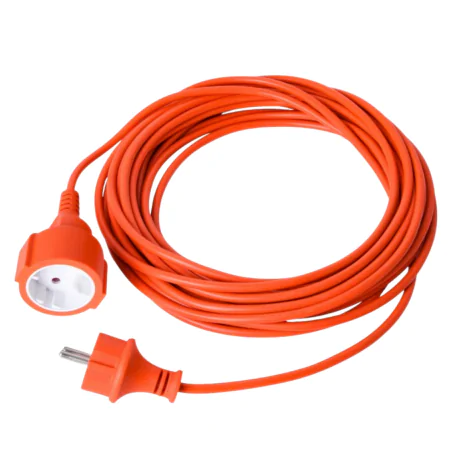 Przedluzacze-elektryczne - przedłużacz ogrodowy długi pomarańczowy kabel 40m 2x1,5mm2 m20703 ecolight 