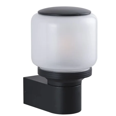 Kinkiety-ogrodowe - lampa ścienna elewacyjna kinkiet ogrodowy czarny na żarówkę e27 madrid polux/goldlux 