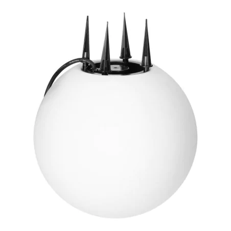 Lampy-kule-ogrodowe - lampa do ogrodu kula wbijana zewnętrzna na prąd 28 cm biała ip65 luna orno 