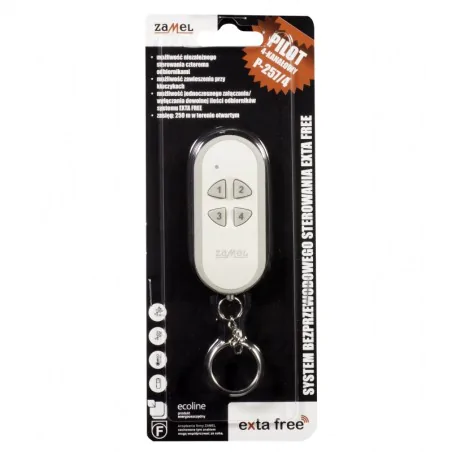 Piloty-i-nadajniki - pilot nadajnik do systemu exta free 4-kanałowy p-257/4 exta free zamel 
