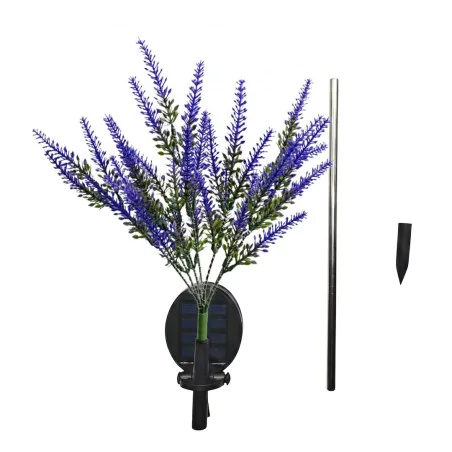 Lampy-solarne - eko2529 lampka solarna wbijana lawenda led lampa do ogródka eko-light 