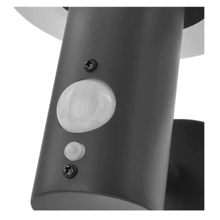 Kinkiety-solarne - lampa solarna na ścianę z czujnikiem ruchu i zmierzchu kinkiet antracytowy terion emos 