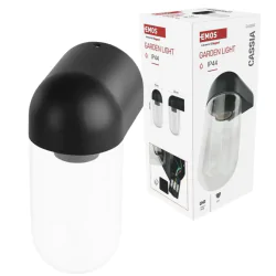 Kinkiety-ogrodowe - lampa elewacyjna na żarówkę e27 kinkiet ścienny antracyt cassia emos