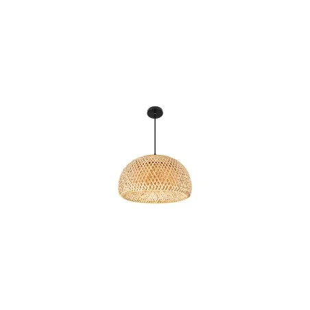 Lampy-sufitowe - lampa sufitowa w stylu boho oprawa wisząca bambusowa e27 denis 38cm lvt 