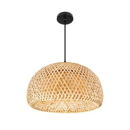 Lampy-sufitowe - lampa sufitowa w stylu boho oprawa wisząca bambusowa e27 denis 38cm lvt 