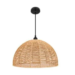 Lampy-sufitowe - lampa sufitowa w stylu boho oprawa wisząca sznurowa pleciona e27 tutti lvt