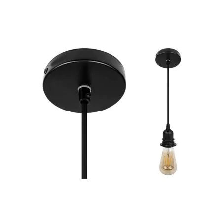 Lampy-sufitowe - lampa sufitowa modna boho oprawa wisząca bambusowa kapelusz e27 45cm kilio lvt 