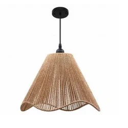 Lampy-sufitowe - lampa sufitowa boho naturalna oprawa wisząca sznurowa pleciona e27 volgo 35cm lvt
