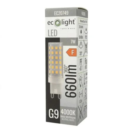 Gwint-trzonek-g9 - mocna żarówka led g9 7w neutralna 4000k 660lm ec20749 eco-light 
