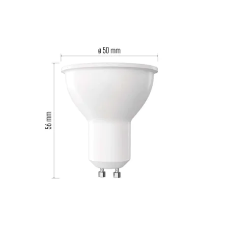 Gwint-trzonek-gu10 - żarówka led gu10 z wąskim kątem padania 36 stopni zimna 5,8w 565lm emos 