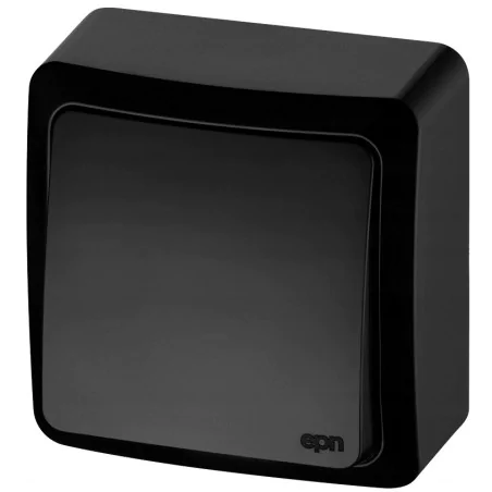 Wlaczniki-i-przyciski-dzwonkowe - przycisk dzwonkowy ip20 czarny natynkowy berg 3714-09 elektro-plast 