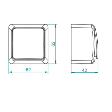 Wylaczniki-podwojne - wyłącznik podwójny świecznikowy natynkowy ip20 biały berg elektro-plast 