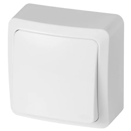 Wylaczniki-jednobiegunowe - wyłącznik pojedynczy do światła biały natynkowy ip20 berg elektro-plast 