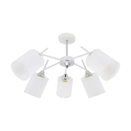 Lampy-sufitowe - biała lampa sufitowa żyrandol na 5 żarówek anders ideus 