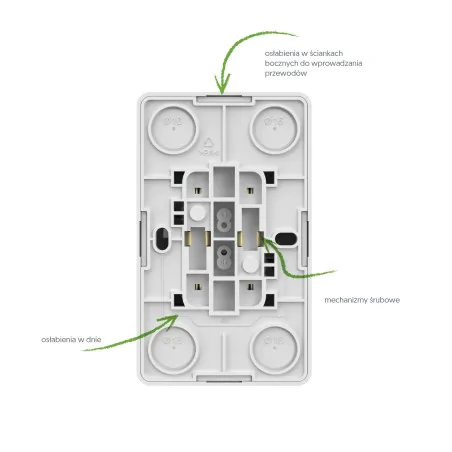 Gniazda-podwojne-natynkowe - gniazdo podwójne z uziemieniem natynkowe czarne ip20 berg elektro-plast 