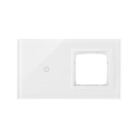 Panele-dotykowe - panel dotykowy 2 moduły+1 otwór na osprzęt biała perła dstr210/70 simon 54 touch kontakt-simon 