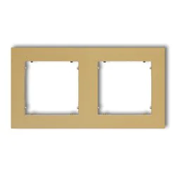 Ramki-podwojne - ramka podwójna złota 29mr-2 do serii gniazd i włączników mini karlik