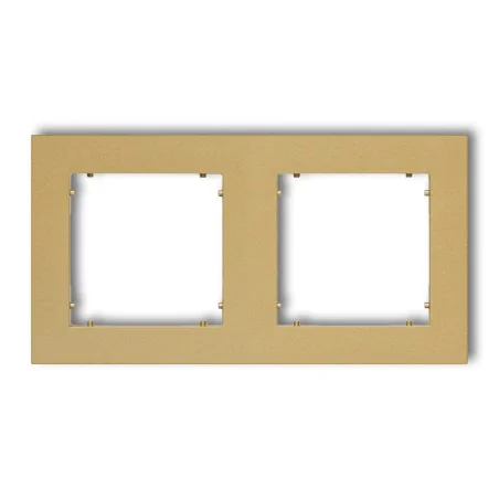 Ramki-podwojne - ramka podwójna złota 29mr-2 do serii gniazd i włączników mini karlik 