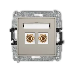 Gniazda-glosnikowe - gniazdo głośnikowe pojedyncze typu banan do lutowania 60mgg-3 mini karlik