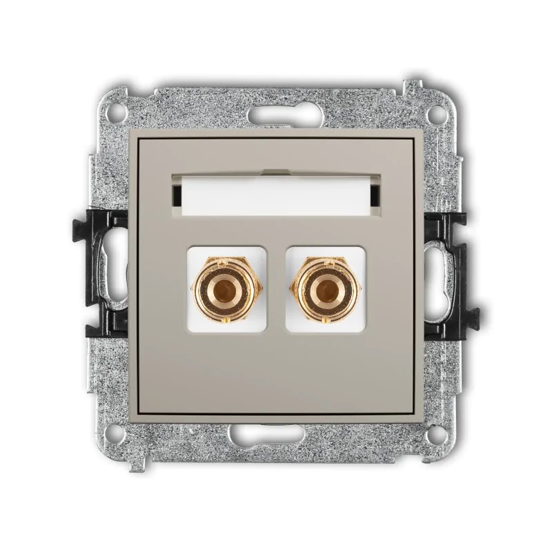 Gniazda-glosnikowe - gniazdo głośnikowe pojedyncze typu banan do lutowania 60mgg-3 mini karlik firmy Karlik 