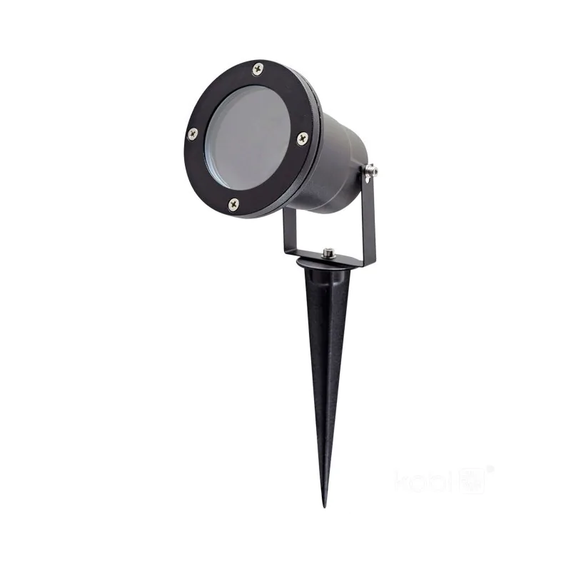 Oswietlenie-ogrodowe - lampa ogrodowa wbijana na szpikulcu reflektor do podświetlania gu10 czarny spike illuma firmy ILLUMA 