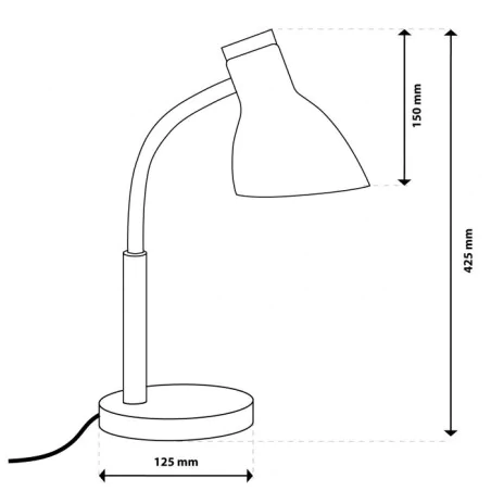 Lampki-biurkowe - lampka biurkowa klasyczna biało-drewniana szkolna kreślarska e27 niko lumiled 