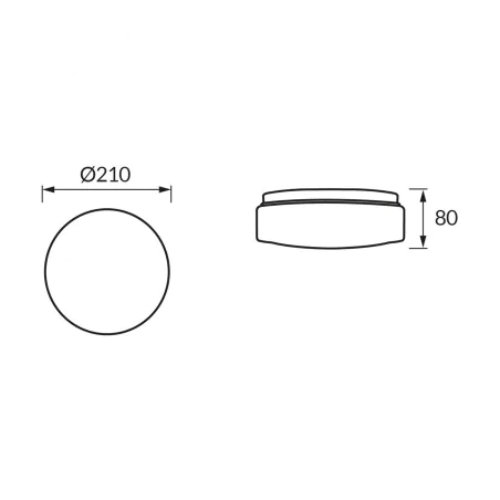 Plafony - plafon sufitowy biały oprawa plafoniera klasyczna 21cm  e27 iglo ideus 