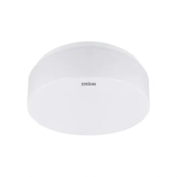 Plafony - plafon sufitowy biały oprawa plafoniera klasyczna 21cm  e27 iglo ideus