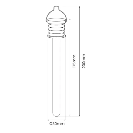 Lampy-solarne - lampa solarna wiszący sopelek led ogrodowy z kolorowym światłem rgb ip44 eko-light 