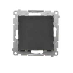 Wylaczniki-i-wlaczniki - wyłącznik pojedynczy jednobiegunowy czarny mat kontakt simon 55 tw1.01/149