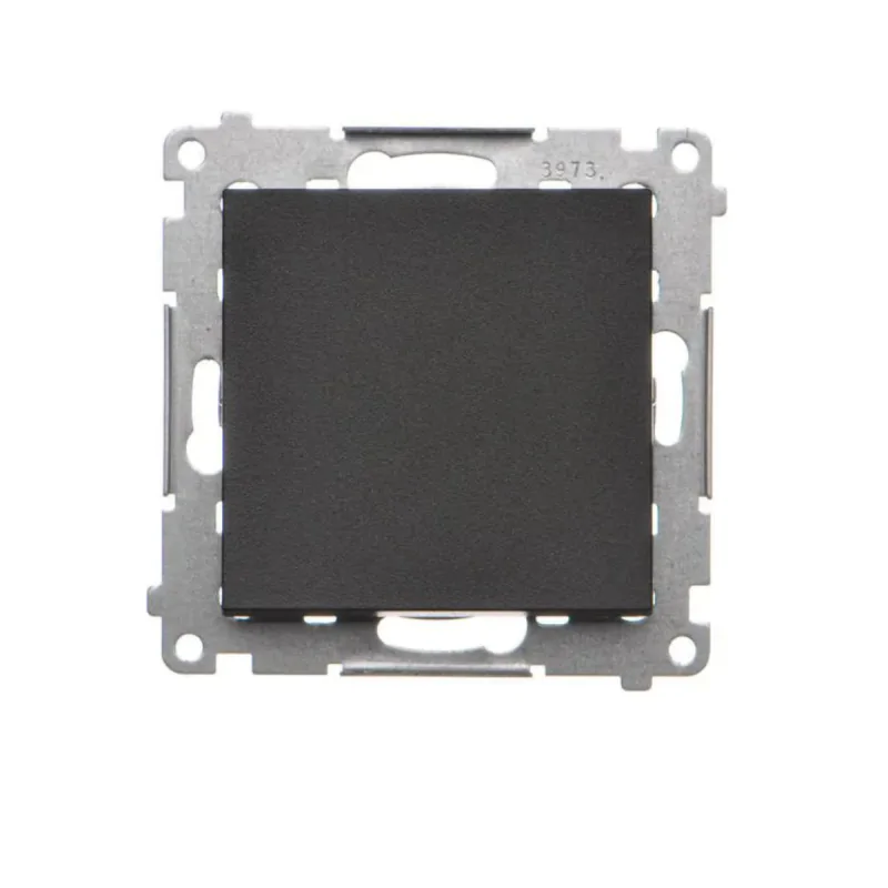 Wylaczniki-i-wlaczniki - wyłącznik pojedynczy jednobiegunowy czarny mat kontakt simon 55 tw1.01/149 firmy Kontakt-Simon 