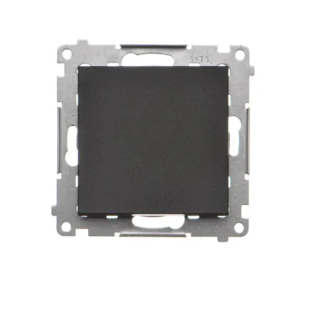 Wylaczniki-i-wlaczniki - wyłącznik pojedynczy jednobiegunowy czarny mat kontakt simon 55 tw1.01/149 