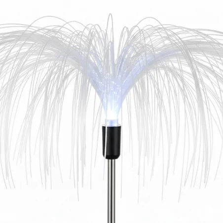 Lampy-solarne - lampki solarne wbijane ogrodowe parasolki z kolorowym światłem zestaw 2 sztuk umbrella eko2499 eko-light 