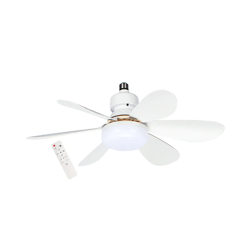 Wentylatory-sufitowe - wentylator led e27 15w+13w wiatrak sufitowy sterowany pilotem lampowentylator vbuf013 firmy HEDA 