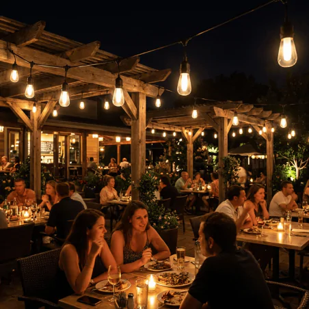 Swiecace-kule-i-girlandy - łańcuch solarny 15m ozdobne żarówki z efektem płomienia ciepłe światło flame lumiled 