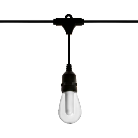 Swiecace-kule-i-girlandy - łańcuch solarny 15m ozdobne żarówki z efektem płomienia ciepłe światło flame lumiled 