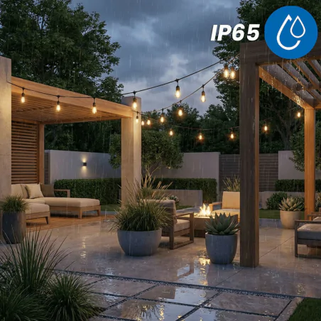 Swiecace-kule-i-girlandy - girlanda solarna led na pilota dekoracja ogrodowa 15m solena lumiled 