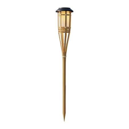 Lampy-solarne - pochodnia solarna bambusowa lampka wbijana do ogródka eko-light 