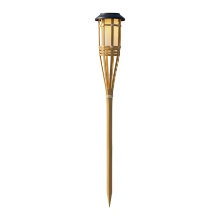 Lampy-solarne - pochodnia solarna bambusowa lampka wbijana do ogródka eko-light 