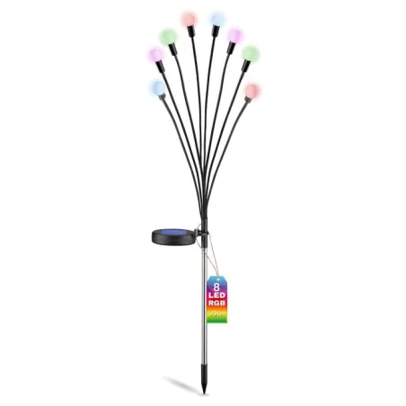 Lampy-solarne - lampka solarna kolorowe kuleczki lampa ogrodowa gałązki rgb lumiled 
