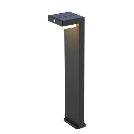 Lampy-solarne - lampa solarna ogrodowa stojąca led z czujnikiem ruchu z usb willow orno 
