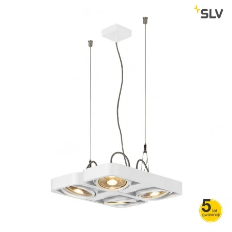 Lampy-sufitowe - wisząca lampa sufitowa z wymiennym źródłem światła aixlight r2 square led gu10 qpar111 spotline 