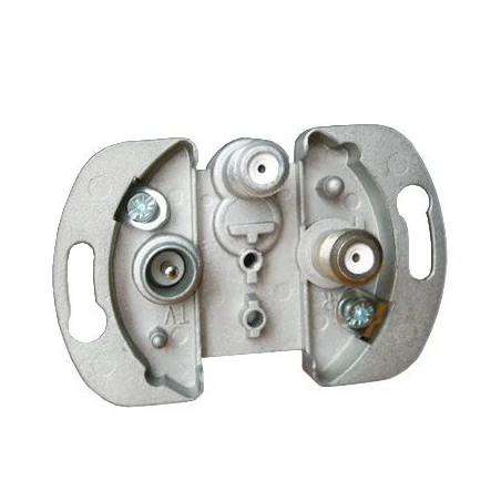 Gniazda-antenowe - gniazdo antenowe rtv-sat-sat podwójne 1db 75496z-69 simon 82 kontakt-simon 