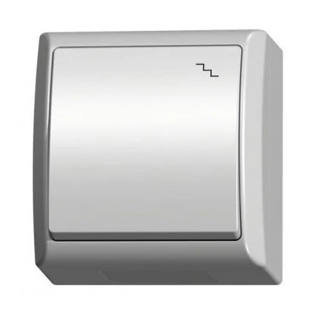 Wylaczniki-schodowe - włącznik schodowy natynkowy biały łnh-3h/00 fala ospel 