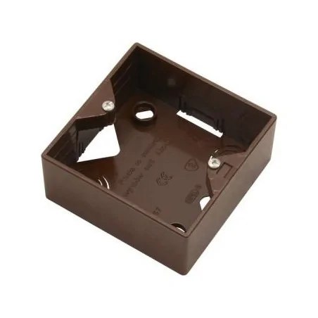 Puszki-natynkowe - puszka natynkowa do gniazd brązowa pnp-ag/24 akcent ospel 